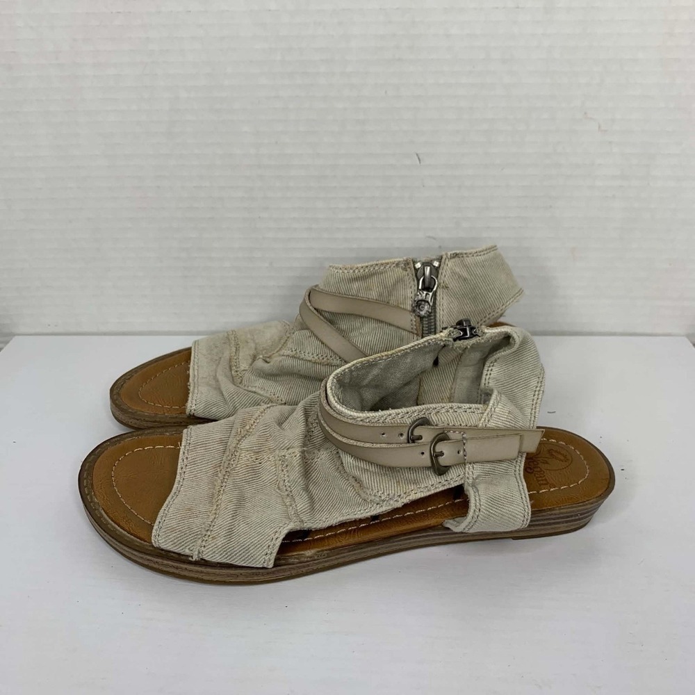 Blowfish Malibu Women's Balla Gladiator Sandal Desert Sand Canvas Size 6